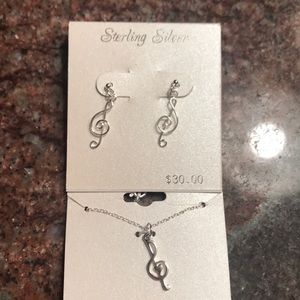 Sterling Silver Necklace/Earring Set